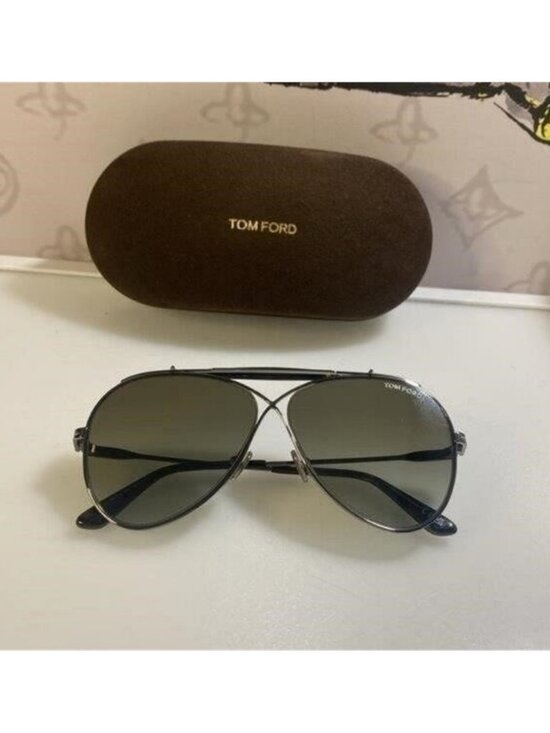 New Tom Ford Unisex Holden Brown Gradient Pilot  Sunglasses FT0818 08G , descrip main image 11